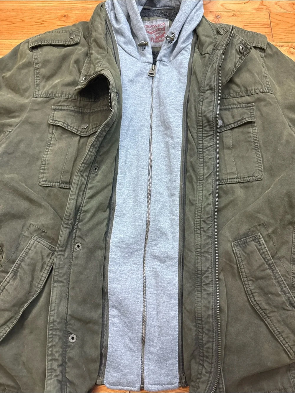 Levi’s Men’s Twill Hooded Military Trucker Jacket